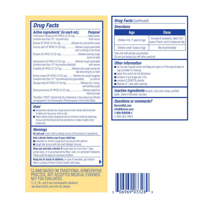 Chestal Kids Honey 6.7 oz (200 mL) by Boiron