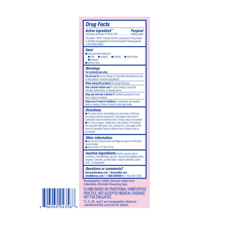 Calendula Cream 2.5 oz (70 g) by Boiron