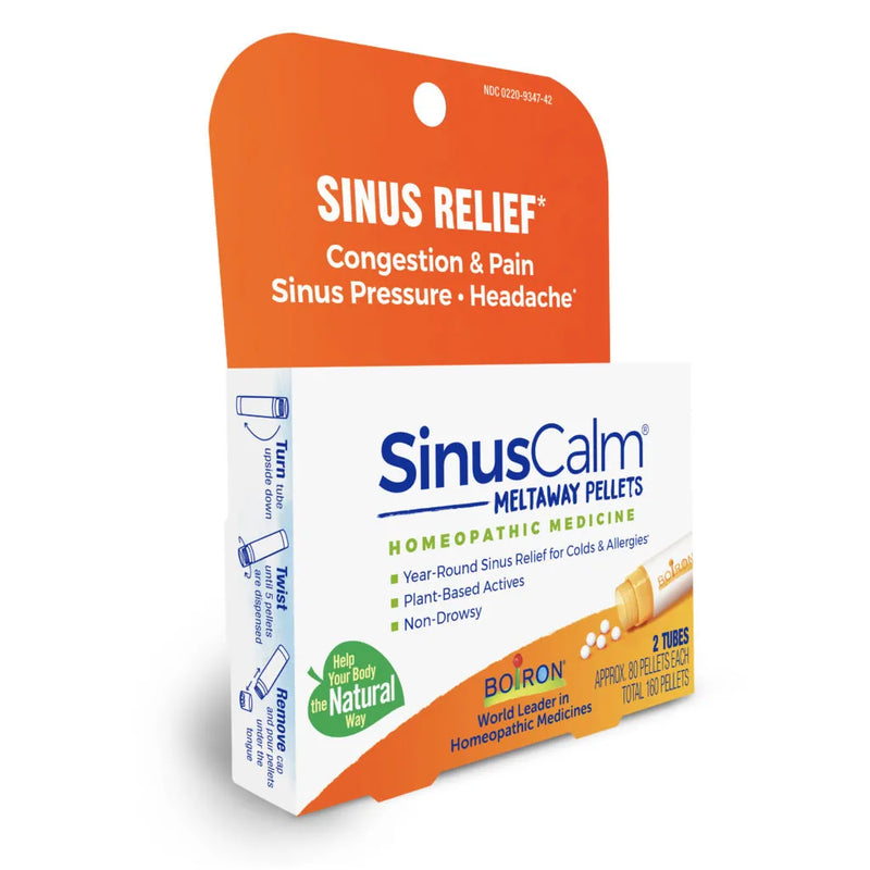 SinusCalm Meltaway Pellets 2 Tubes (160 Pellets) by Boiron