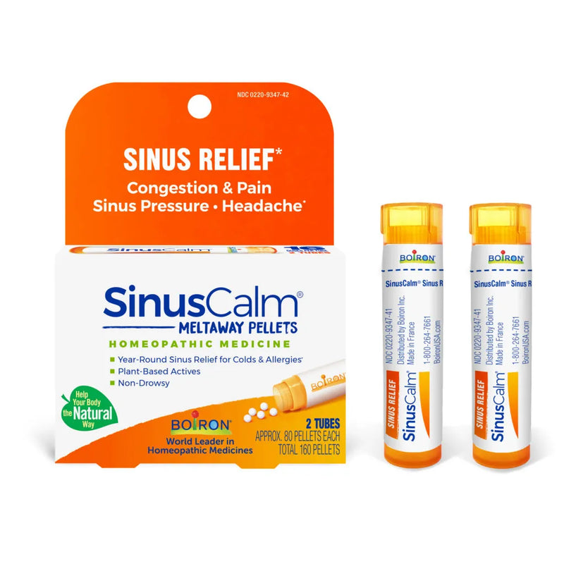 SinusCalm Meltaway Pellets 2 Tubes (160 Pellets) by Boiron