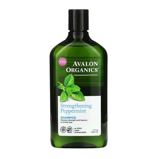 Strengthening, Peppermint 11 fl oz Shampoo (325 ml) by Avalon Organics