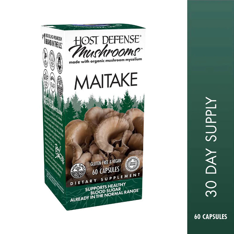 Host Defense Maitake 60 Vegetarian Capsules