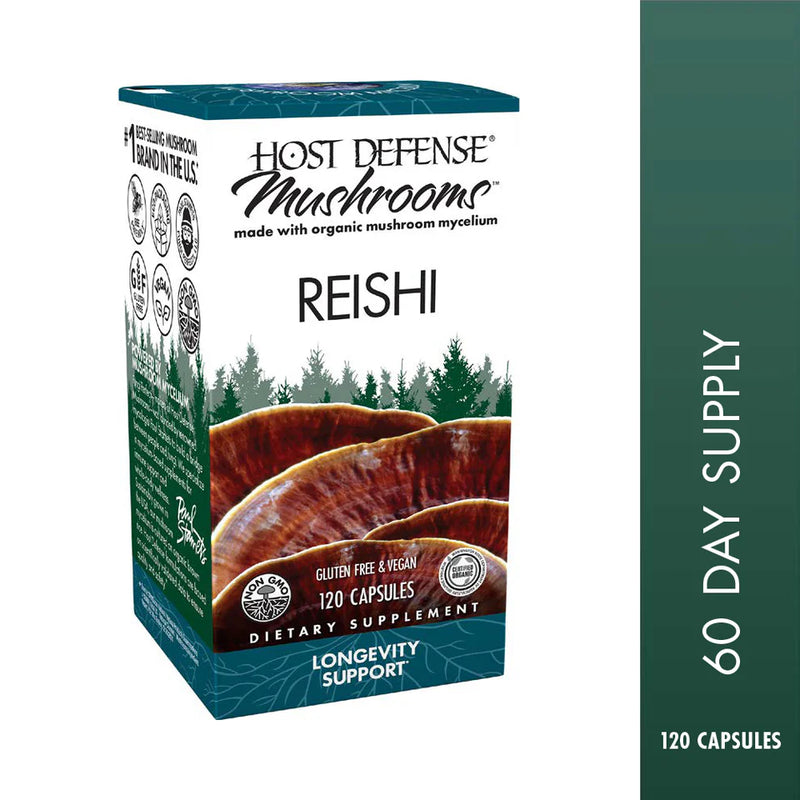 Host Defense Reishi 120 Vegetarian Capsules