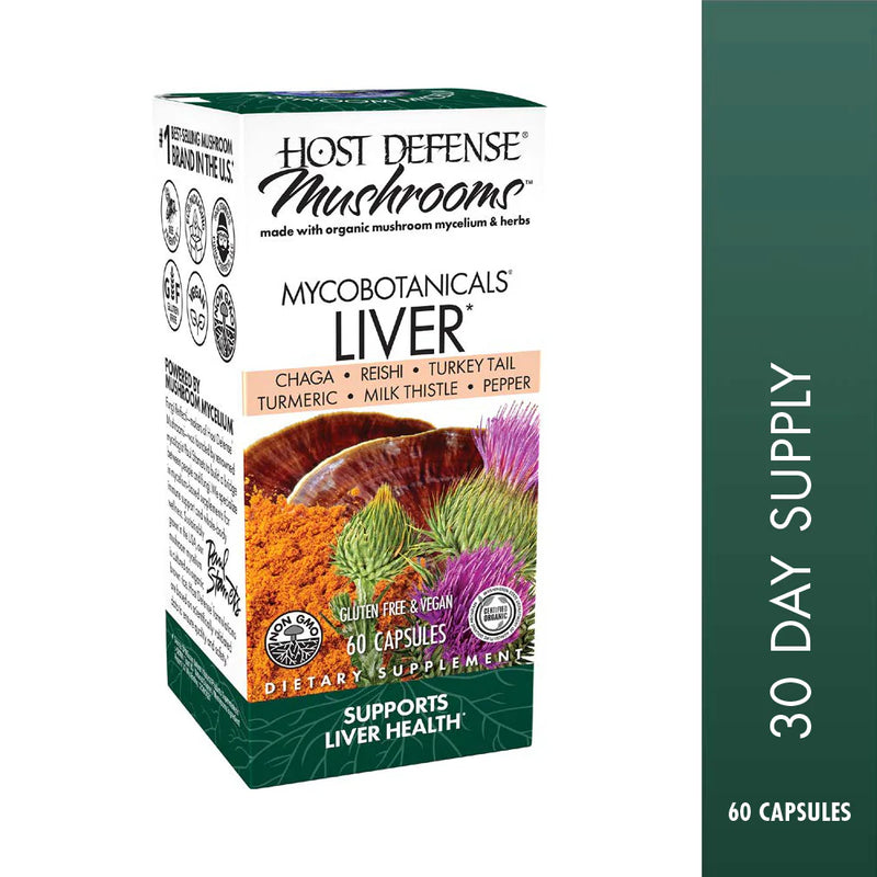 Host Defense MycoBotanicals Liver 60 Vegetarian Capsules