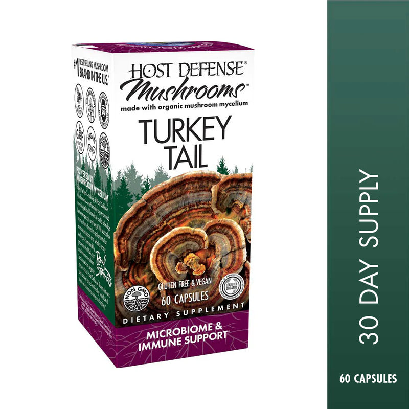 Host Defense Turkey Tail 60 Vegetarian Capsules