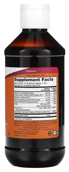 Vitamin B-12 Complex Liquid, 8 fl oz (237 ml), by NOW