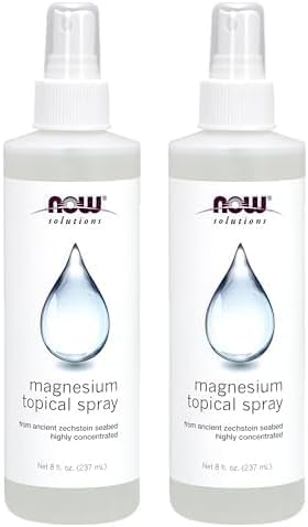 Magnesium Topical Spray, 8 fl oz (237 ml) by NOW- 2 PACK