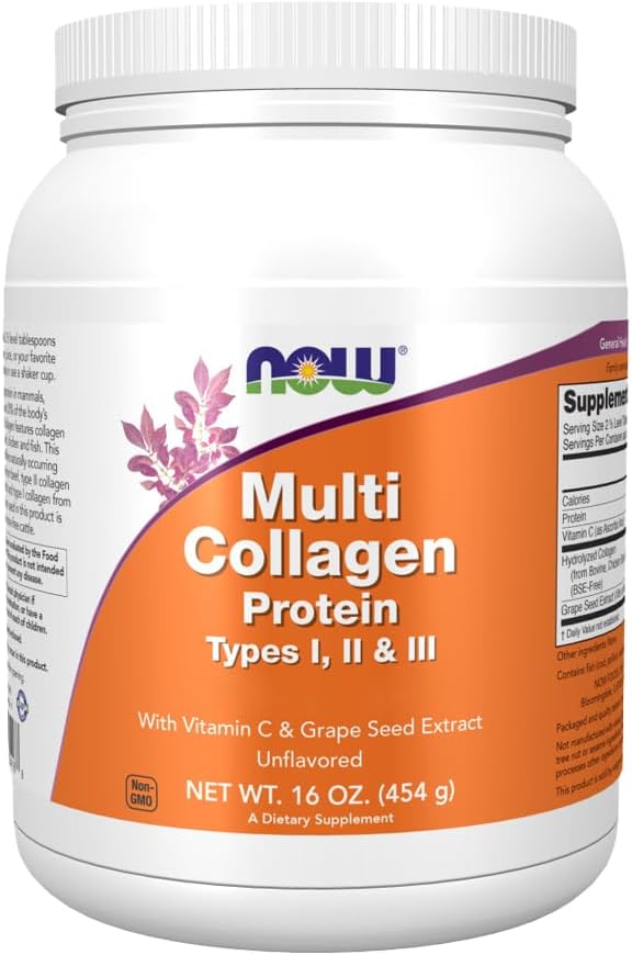 Multi Collagen Protein Types I, II & III Powder - 16 oz. by NOW