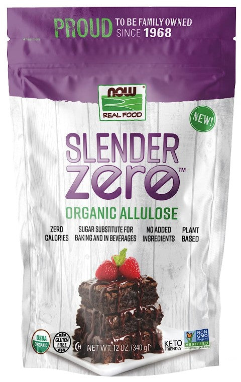 Slender Zero™ Allulose, Organic Powder 12oz (340 g), by Now Real Food