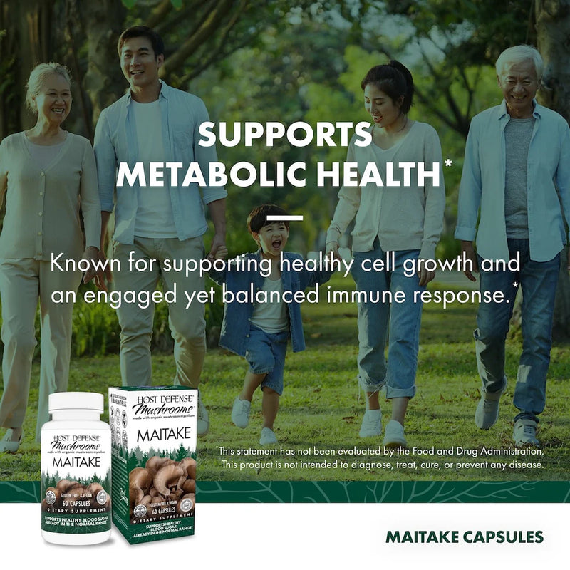 Host Defense Maitake 60 Vegetarian Capsules