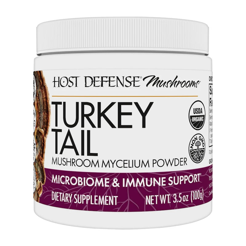 Host Defense Organic Turkey Tail Powder - 3.5 oz (100g)