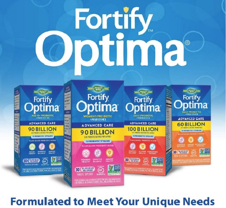 Fortify® Optima® Advanced Care 60 Billion Probiotic + Prebiotics, 30 Capsules, by Nature&