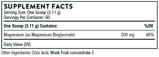 Magnesium Bisglycinate (NSF), 6.5 oz (187 g), by Thorne