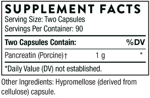 Pancreatic Enzymes, 180 Capsules, by Thorne