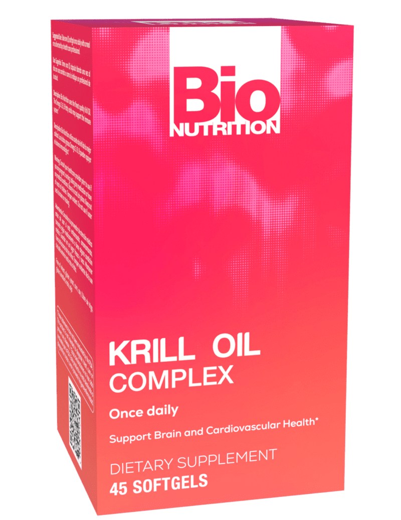 Krill Oil Complex 500 mg 45 Softgels for Brain & Heart Health