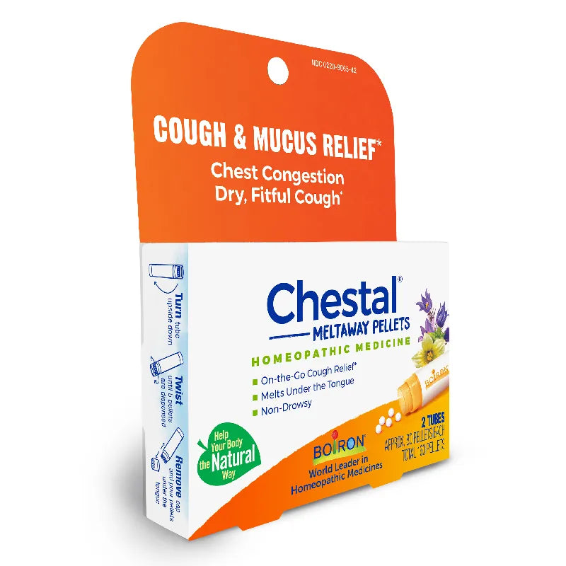 Chestal Meltaway Pellets 2 Tubes (total 160 Pellets) by Boiron