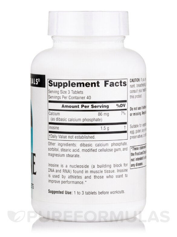 Inosine 500 mg - 120 Tablets by Source Naturals