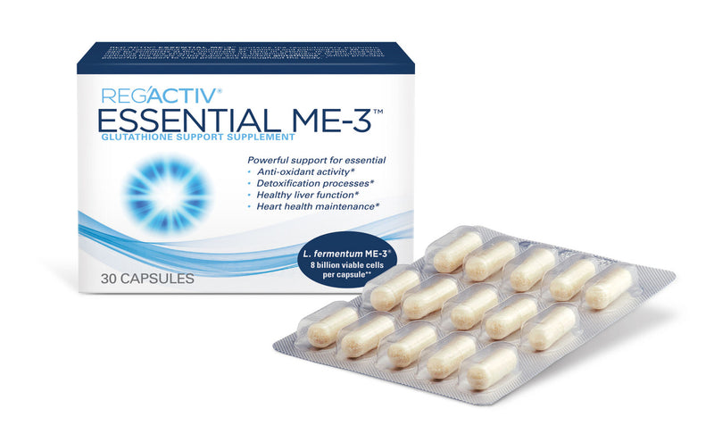 dr ohhira glutathione Reg'Activ Essential Me-3 30 Vegetarian Capsules by Essential Formulas Gluta White Collagen &