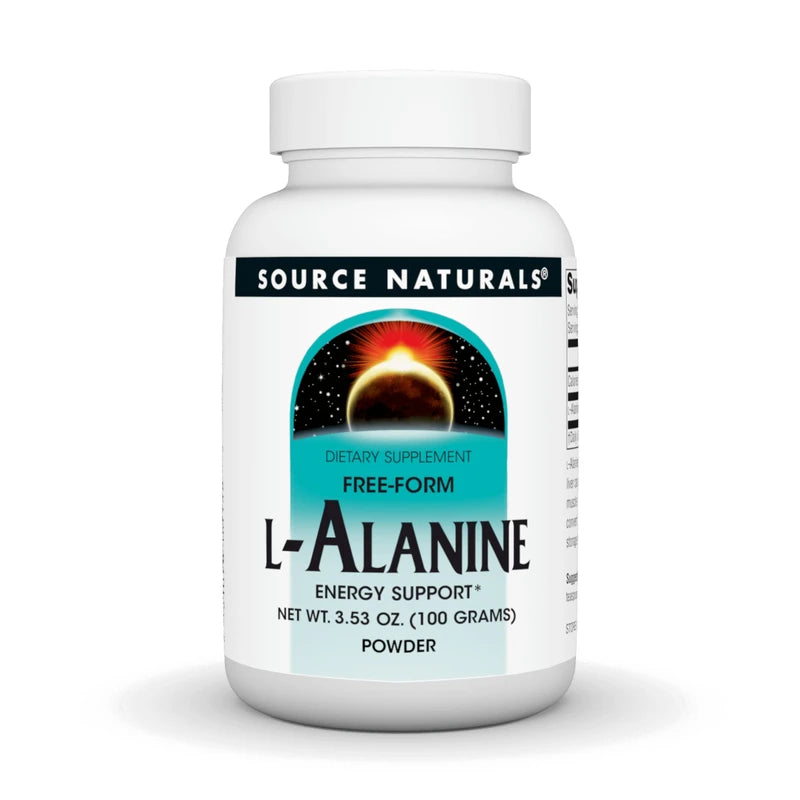Free Form L-Alanine Powder, 3.53 oz (100 gr) by Source Naturals