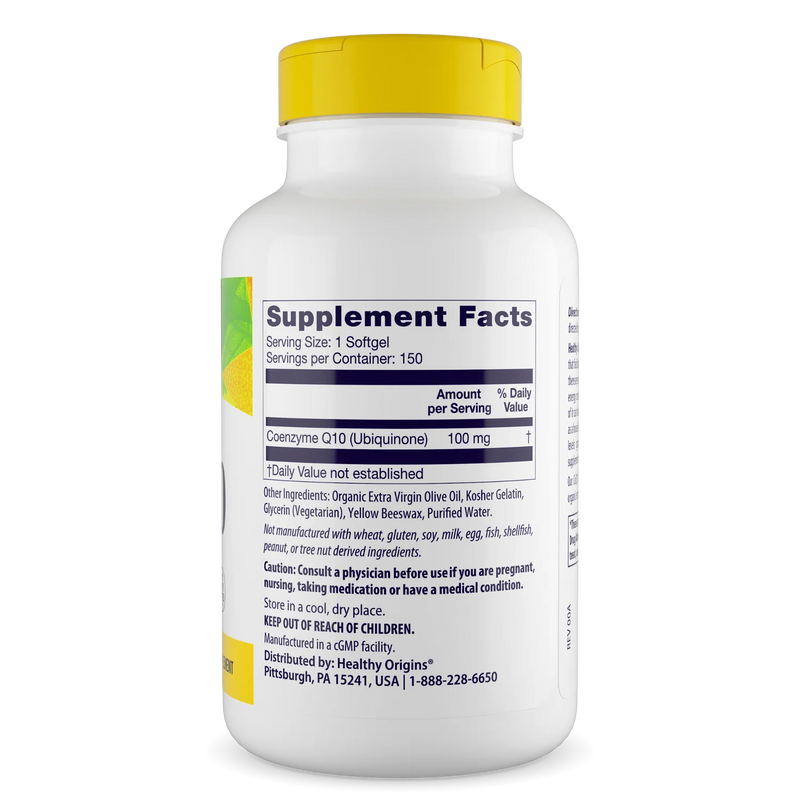 Healthy Origins CoQ10 100 mg 150 Softgels