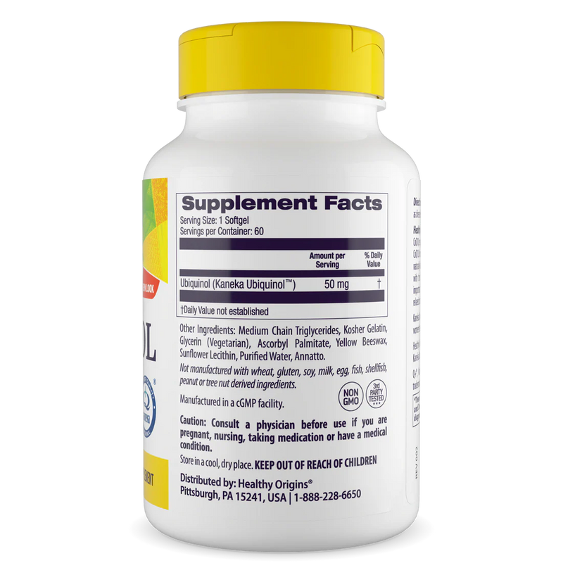 Ubiquinol 50 mg 60 Softgels