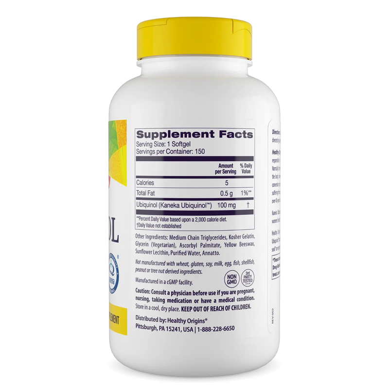 Ubiquinol 100 mg 150 Softgels