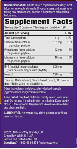 Cell Forte IP-6 & Inositol 240 Veg Capsules by Nature&