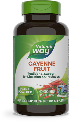Cayenne 40,000 HU Potency 180 Veg Capsules