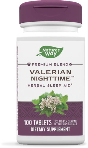 Valerian Nighttime 100 Tablets