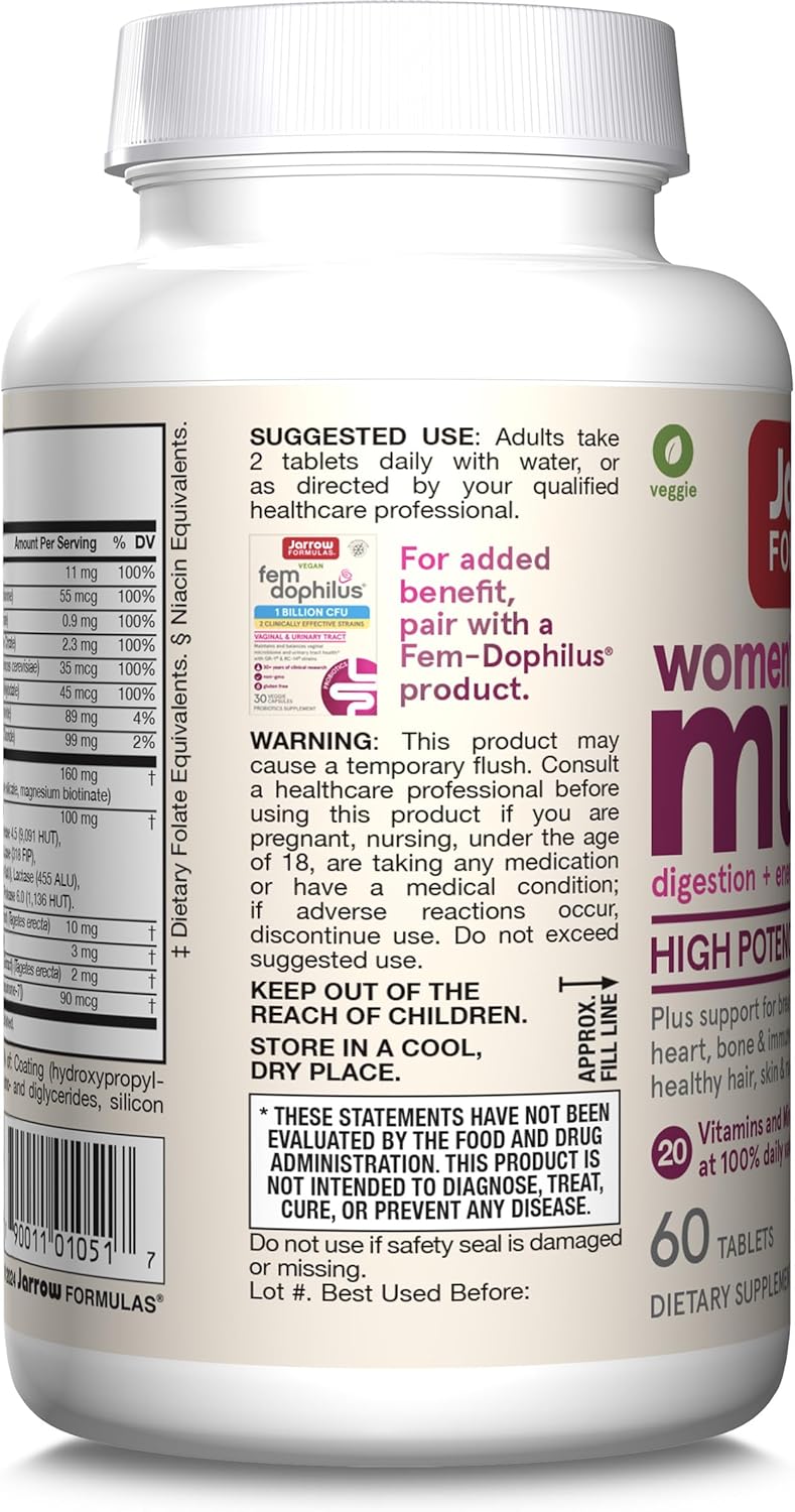 Jarrow Multi Women's Multi+ Multivitamin 60 Tablets by Jarrow Formulas
