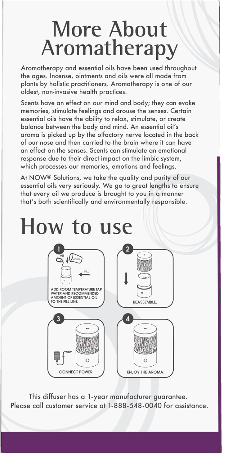 Metal Touch Ultrasonic Oil Diffuser by NOW | Better Health Intl