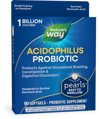 Probiotic Pearls Acidophilus 90 Once Daily Softgels