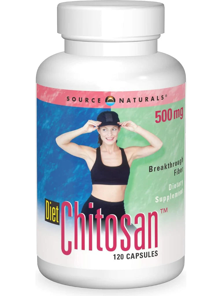 Diet Chitosan, 500mg, 120 Capsules by Source Naturals