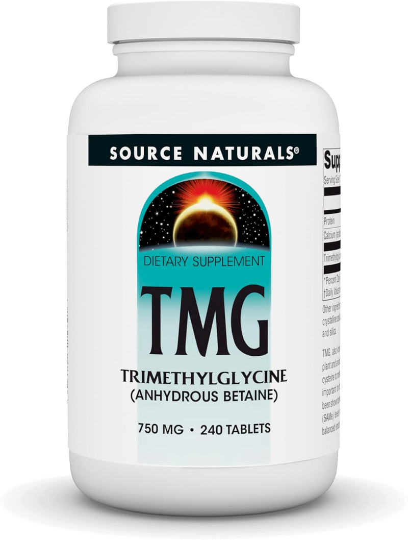 TMG, 240 Tablets, 750 mg, by Source Naturals