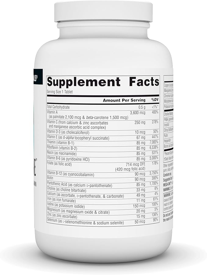 Mega-One™, High Potency Multi-Vitamin With Minerals, 180 Tablets by ...