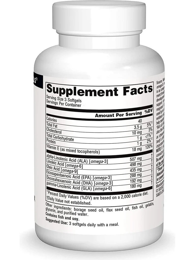 Complete Essential Fatty Acids, 60 softgels by Source Naturals