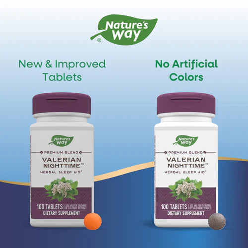 Valerian Nighttime 100 Tablets