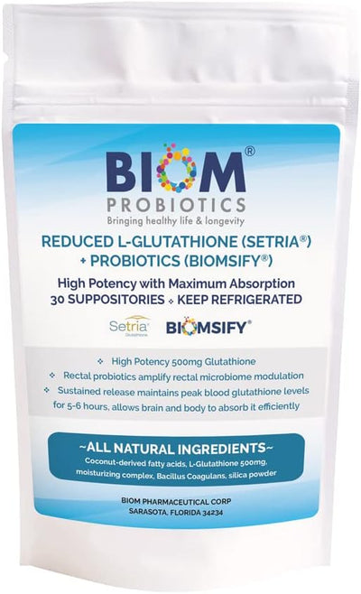 L-Glutathione + Probiotic Suppository