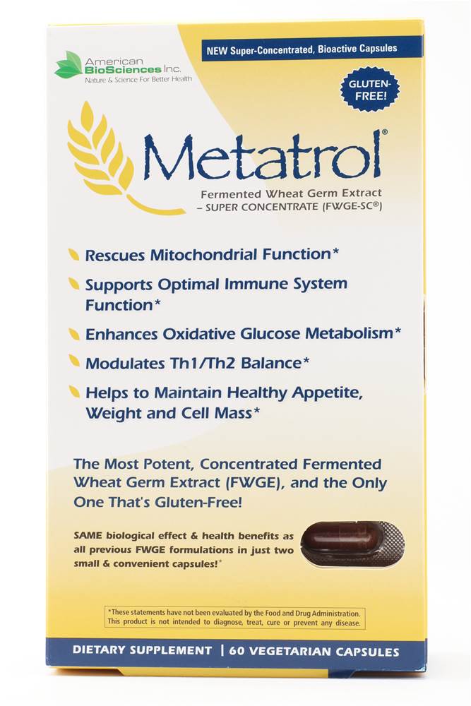 Metatrol Fermented Wheat Germ Extract 60 Vegetarian Capsules