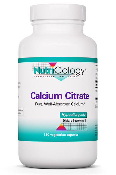 Calcium Citrate 180 Vegetarian Capsules by Nutricology best price