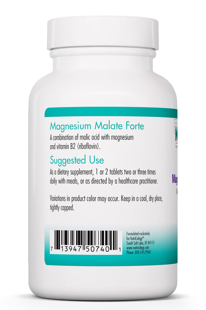 Magnesium Malate Forte 120 Tablets by Nutricology best price