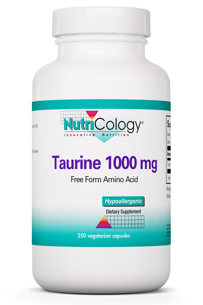 Taurine 1000 mg 250 Vegetarian Capsules by Nutricology best price