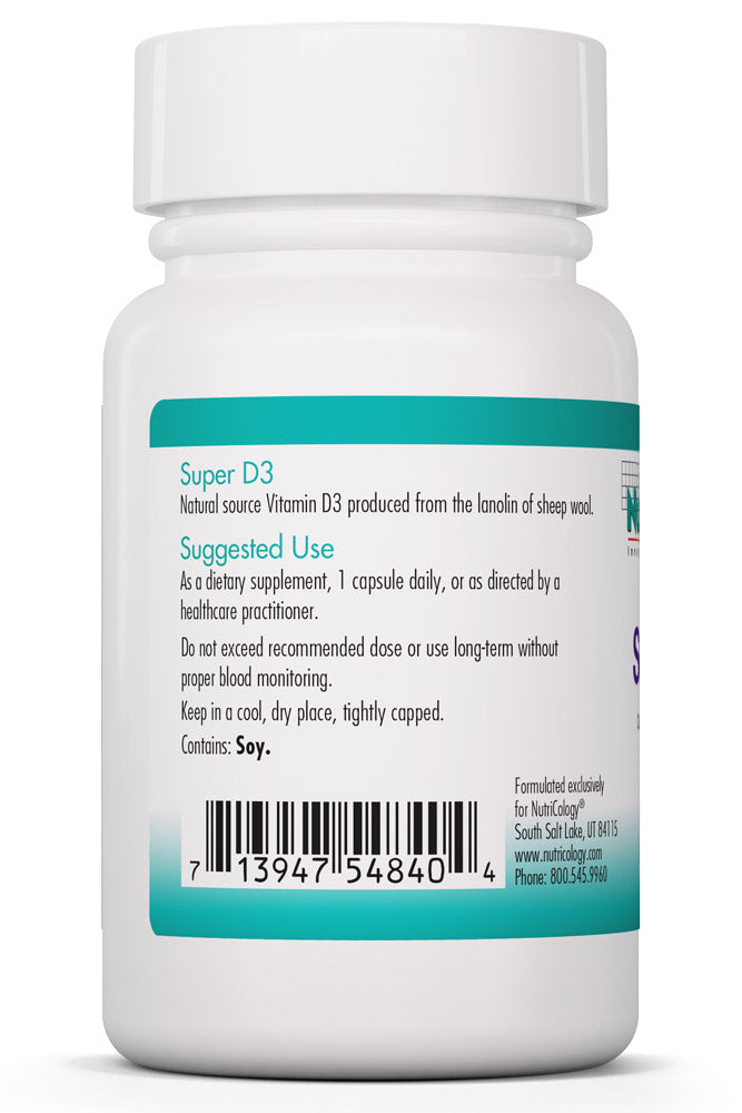 Super D3 60 Vegetarian Capsules by Nutricology best price