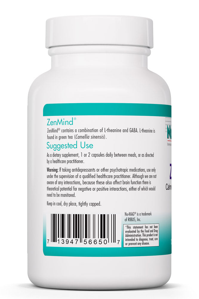 ZenMind 120 Vegetarian Capsules by Nutricology best price