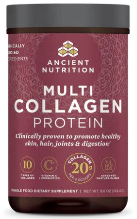 Multi Collagen Protein, Unflavored, 8.6 oz (242.4 g), by Ancient Nutrition