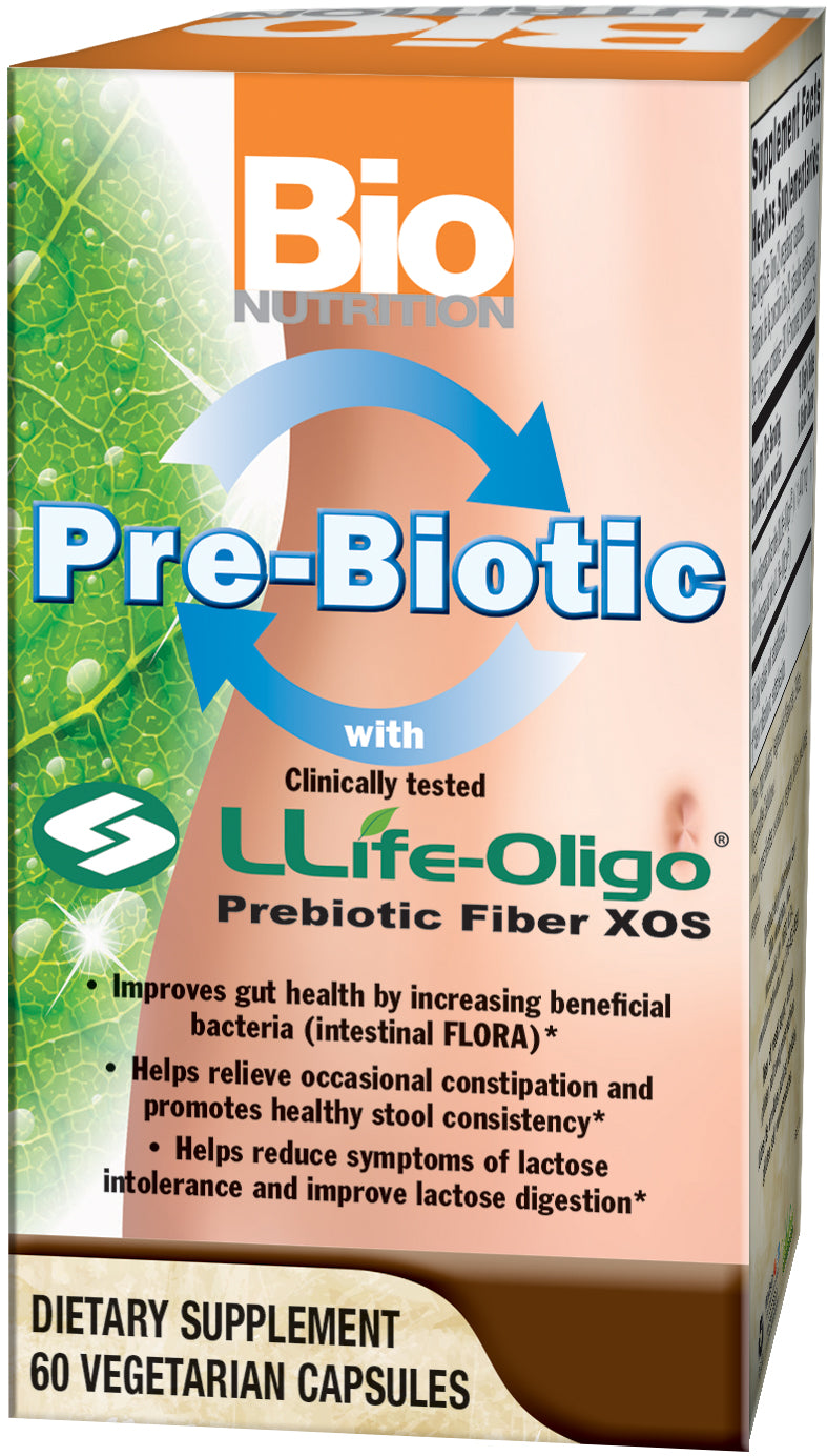 Pre-Biotic with LLife-Oligo Prebiotic Fiber XOS 1,400 mg 60 Vegetarian Capsules by Bio Nutrition best price