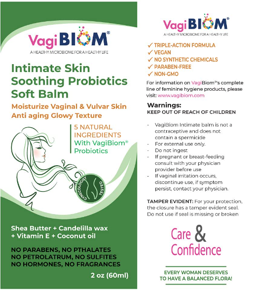 Intimate Skin Soothing Probiotics Soft Balm, 2 oz (60 ml), by Biom Probiotics