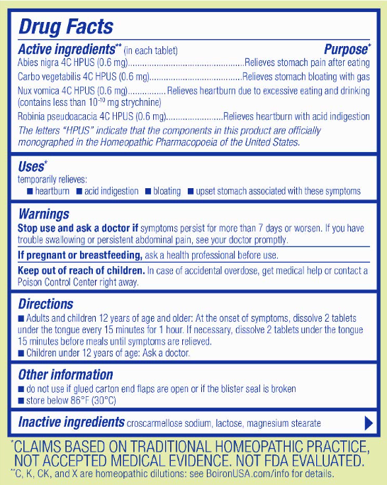 Acidil 60 Meltaway Tablets, by Boiron