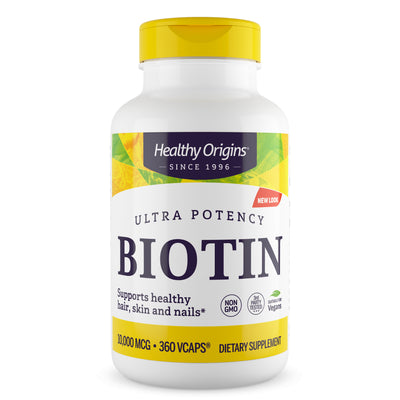 Biotin Ultra Potency 10,000 mcg 360 Vcaps by Healthy Origins best price