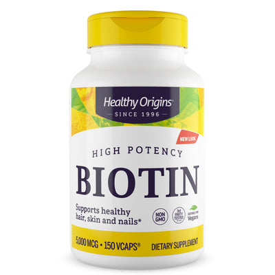 Biotin 5,000 mcg 150 Vcaps by Healthy Origins best price